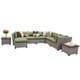 preview thumbnail 16 of 24, Florence 9 Piece Outdoor Wicker Patio Furniture Set 09c Green