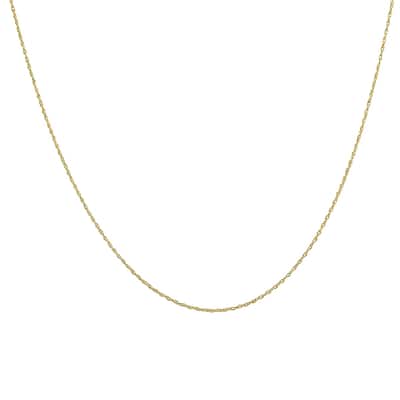 10K Yellow Gold 20" Rope Chain with Spring Ring Clasp