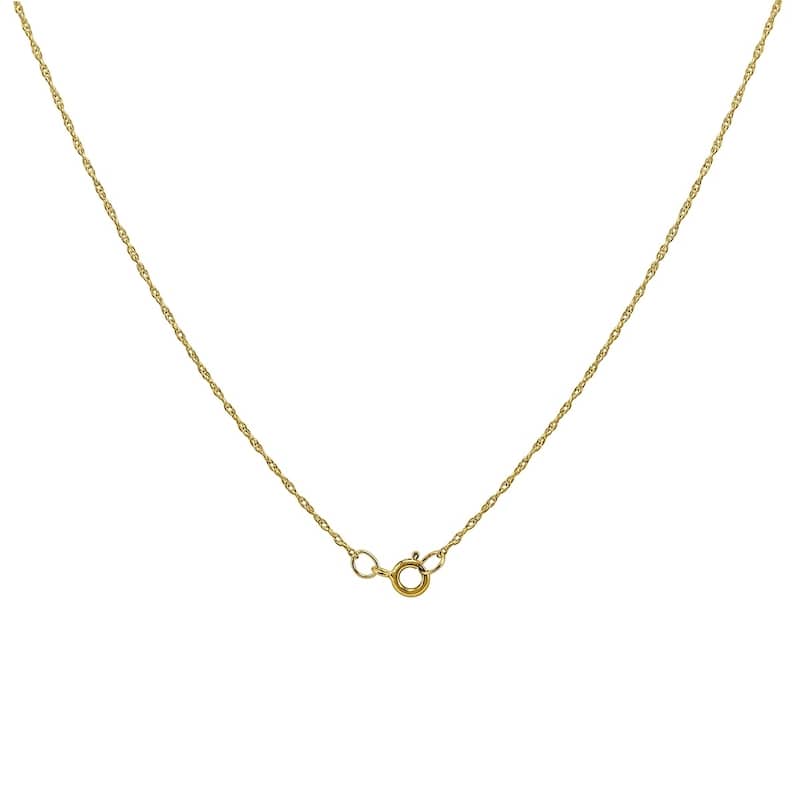 14K Yellow Gold 20" Rope Chain with Spring Ring Clasp