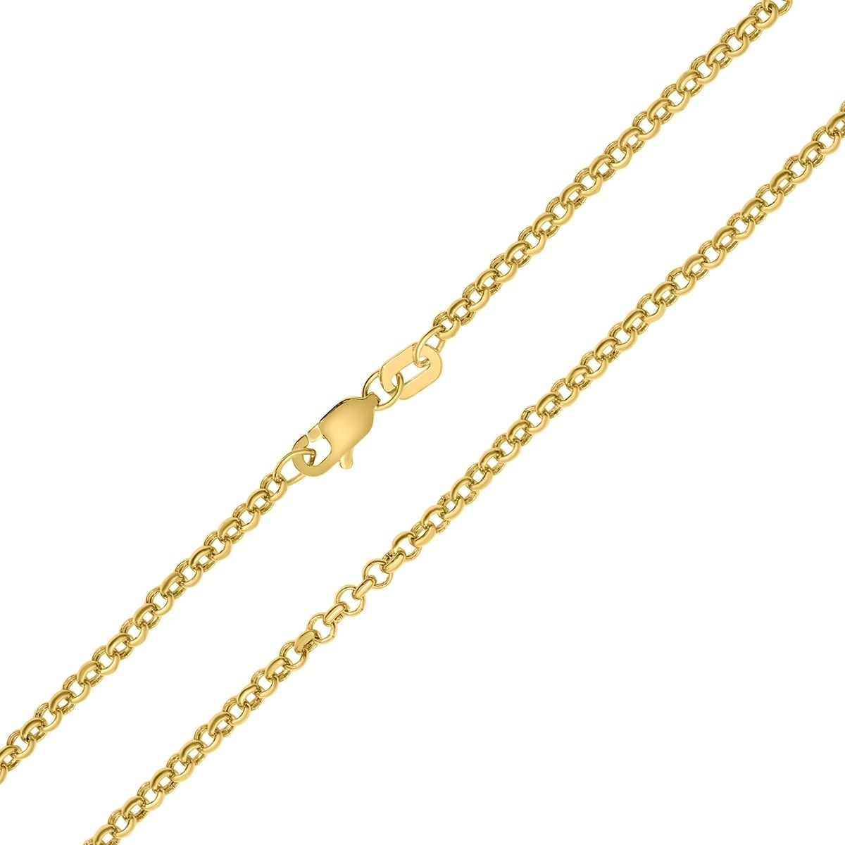 Rollo Chain 20 Inches Long 14Kt Gold Hallow Rollo Chain