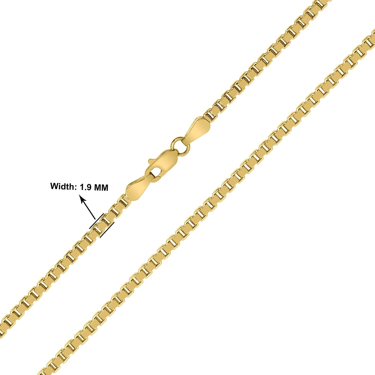 20 inch gold box chain Clearance