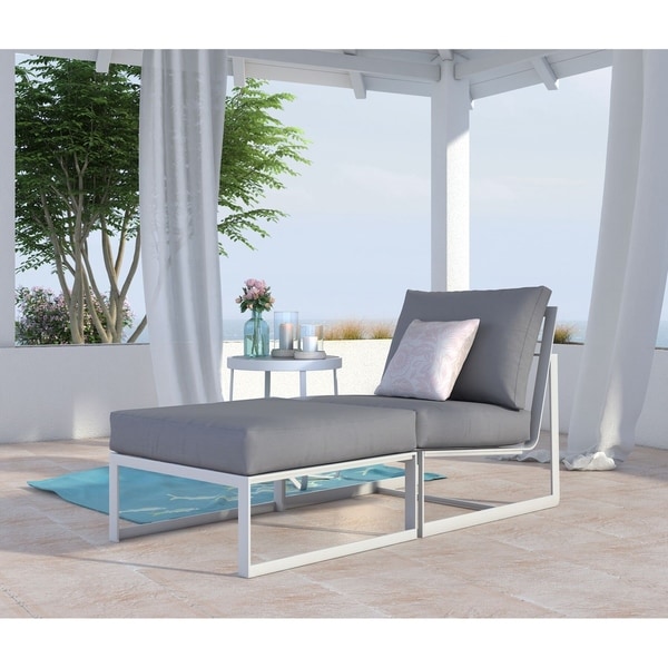 Shop Elle Decor Mirabelle Outdoor Armless Lounge Chair ...