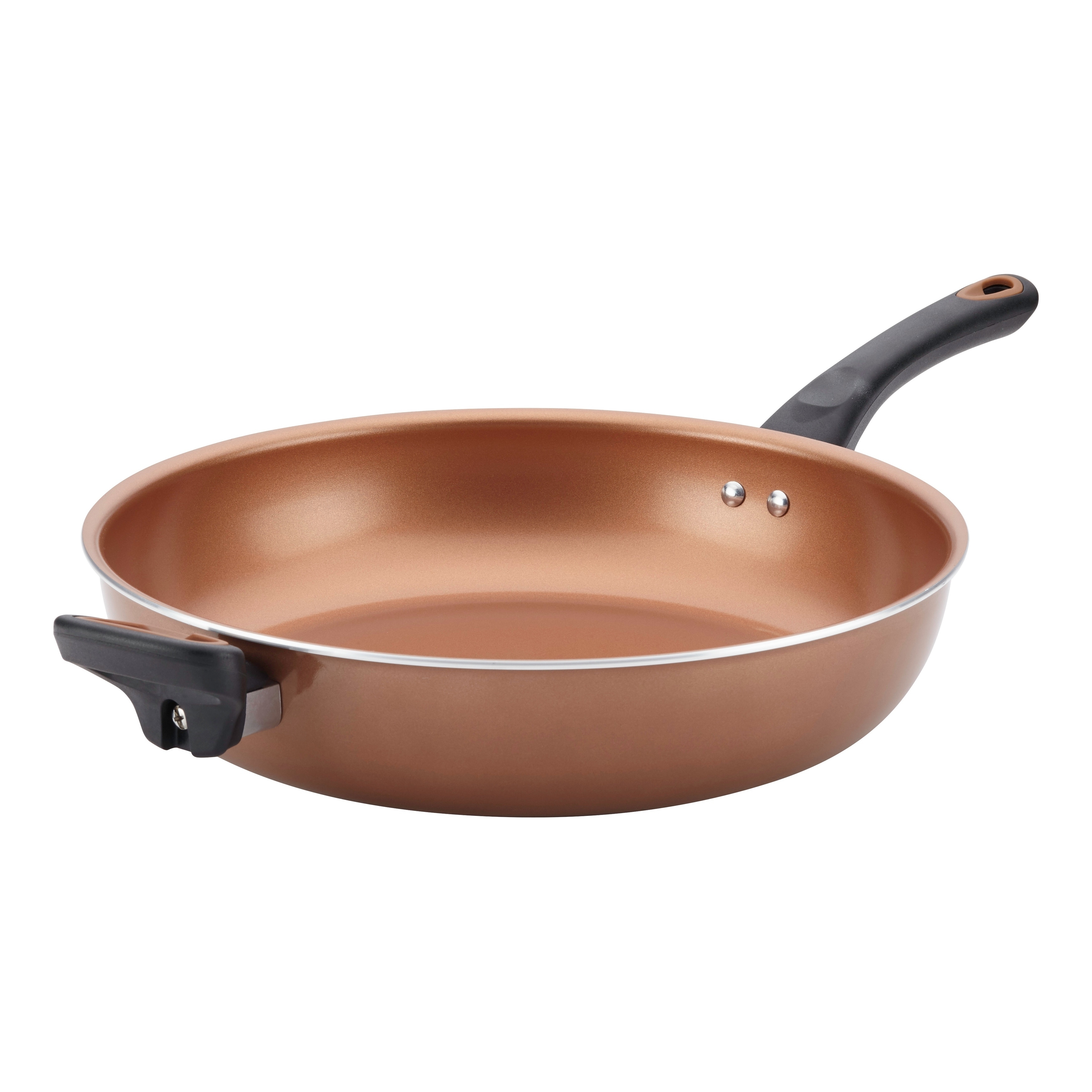 Farberware PURECOOK(tm) Ceramic Nonstick Cookware 12-1/2-Inch Deep Skillet  - Bed Bath & Beyond - 10310005