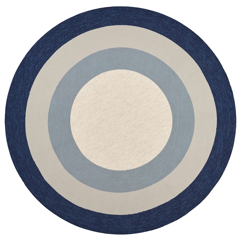 Libby Langdon Hamptons Highview Indoor/ Outdoor Area Rug - 7' Round - True Blue