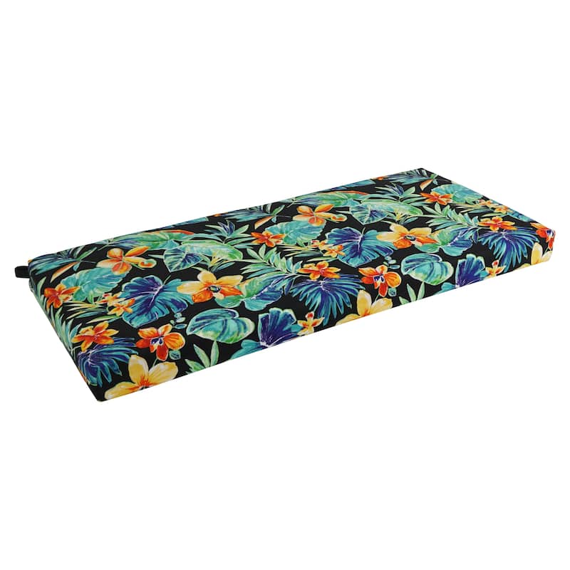 Blazing Needles 40-inch All-Weather Bench Cushion - Beachrest Caviar