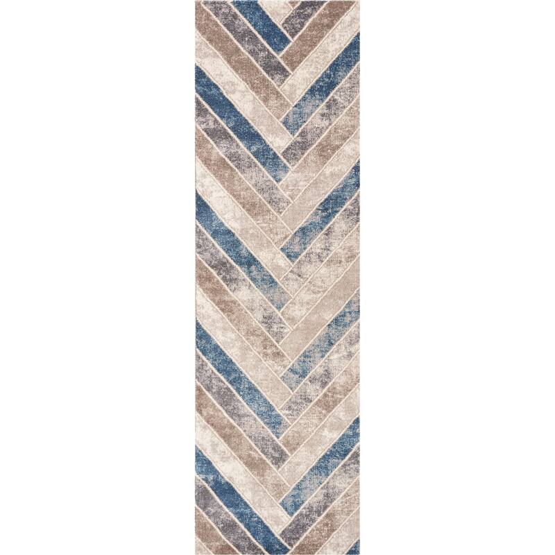 Libby Langdon Winston Geometric Herringbone Rug