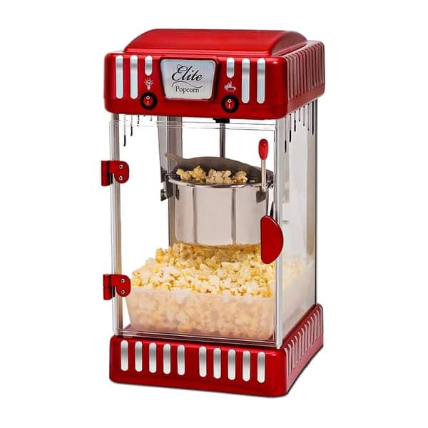 slide 2 of 2, Elite EPM-250 Tabletop Kettle Popcorn Popper Machine