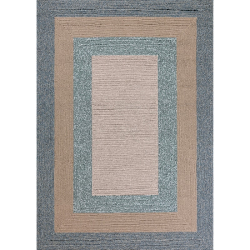 Libby Langdon Hamptons Highview Indoor/ Outdoor Area Rug - 5' x 7' - Sky Blue
