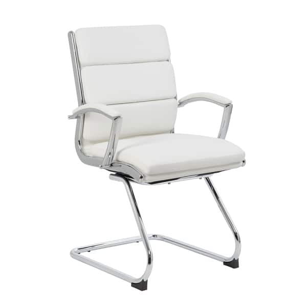 Boss CaressoftPlus Chrome Finish Executive Chair - Beige