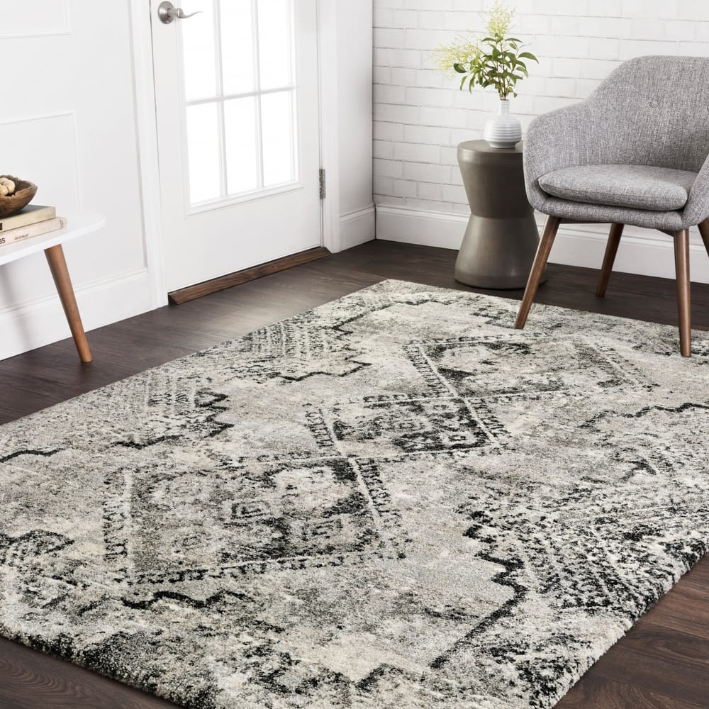 Alexander Home Cassidy Distressed Diamond Area Rug