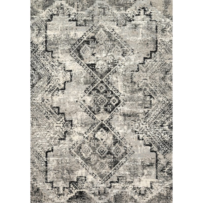 Alexander Home Cassidy Distressed Diamond Area Rug