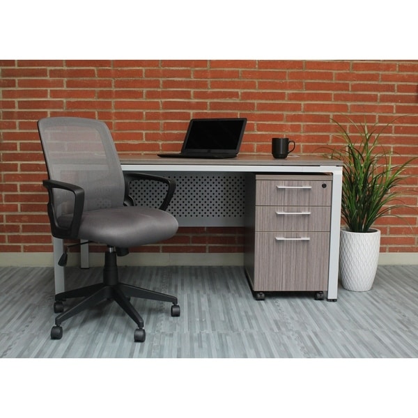 Boss Office Products Grey Mesh Task Chair