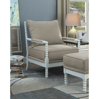 Best Master Furniture Beige/ White Arm Chair