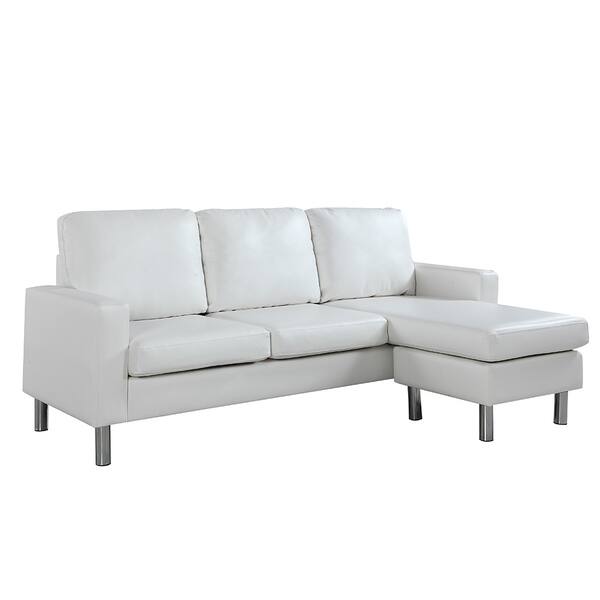 Modern Small Bonded Leather Sectional Sofa 21950411 Modern Small Bonded Leather