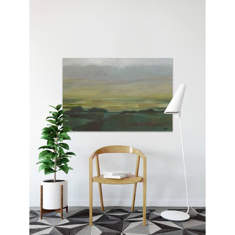 Misty Valley II' Painting Print on Wrapped Canvas - Multi-Color