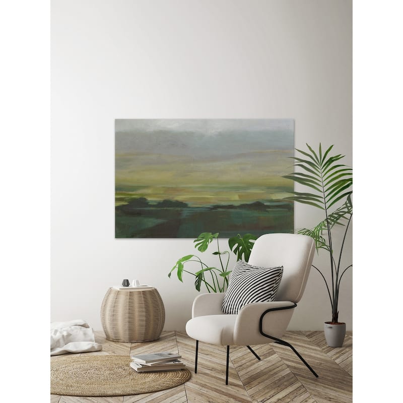 Misty Valley II' Painting Print on Wrapped Canvas - Multi-Color