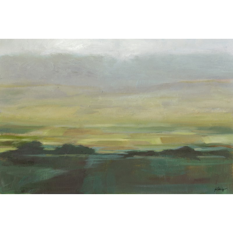 Misty Valley II' Painting Print on Wrapped Canvas - Multi-Color