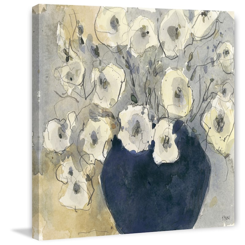 White Blossom Study I' Painting Print on Wrapped Canvas - Multi-Color