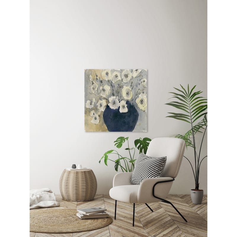 White Blossom Study I' Painting Print on Wrapped Canvas - Multi-Color