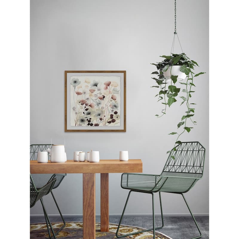 Bespoken Blossoms I' Framed Painting Print - Multi-Color