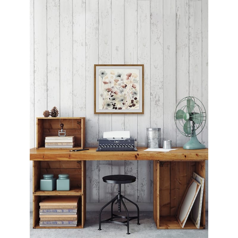 Bespoken Blossoms I' Framed Painting Print - Multi-Color