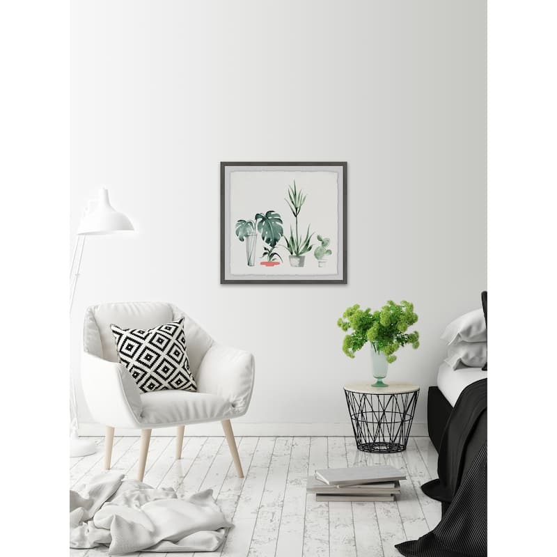 Little Botanical Garden' Framed Painting Print - Multi-Color
