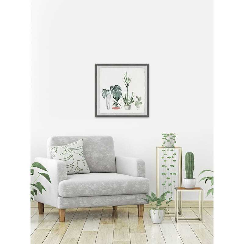 Little Botanical Garden' Framed Painting Print - Multi-Color