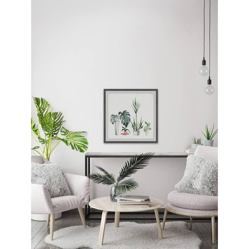 Little Botanical Garden' Framed Painting Print - Multi-Color