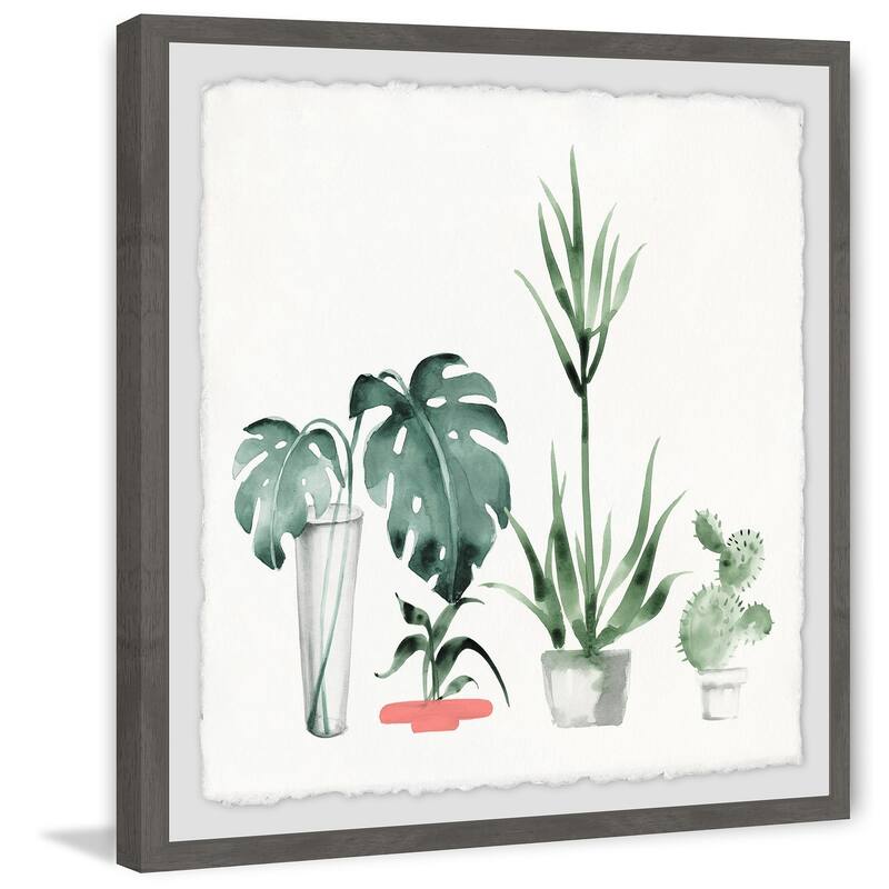 Little Botanical Garden' Framed Painting Print - Multi-Color