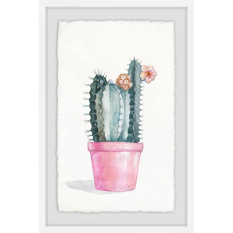 Flowering Succulent II' Framed Painting Print - Multi-Color
