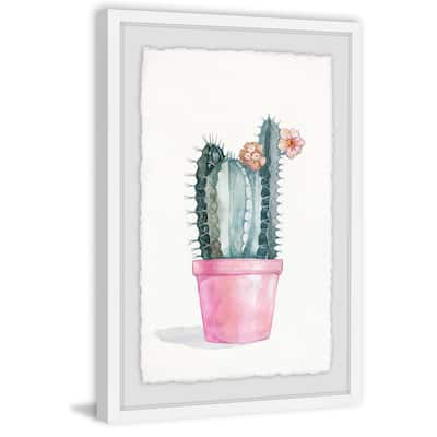 Flowering Succulent II' Framed Painting Print - Multi-Color