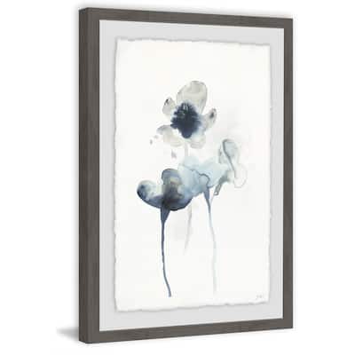 Midnight Blossoms II' Framed Painting Print - Multi-Color
