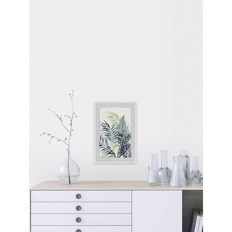 Tropical Greens' Framed Painting Print - Multi-Color