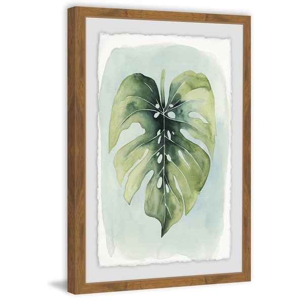 Marmont Hill - Handmade Paradise Palm Leaves I Framed Print