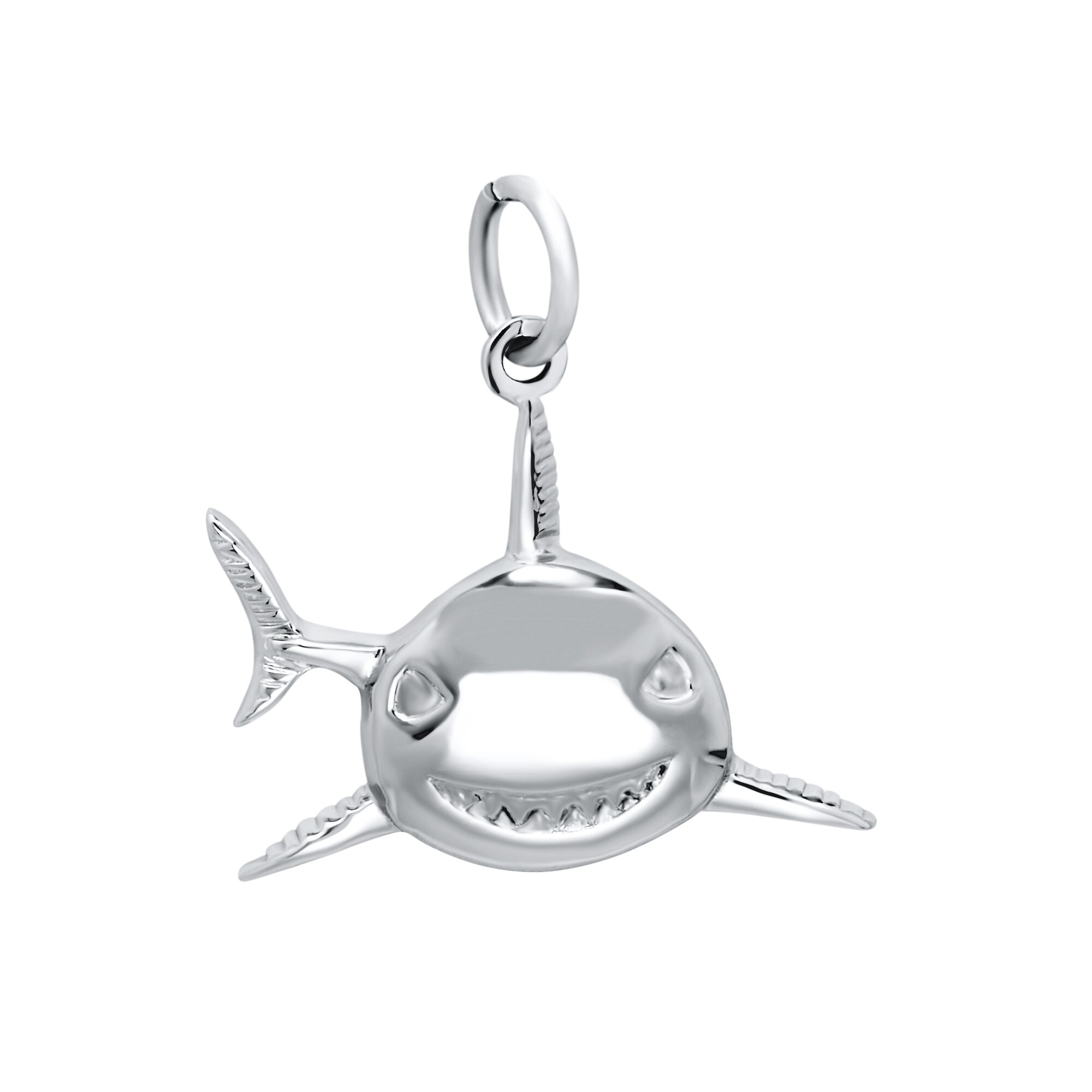 sterling silver shark charm