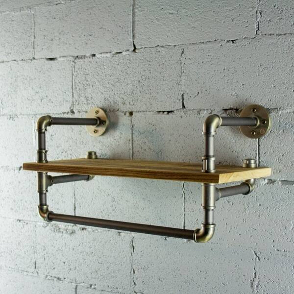 Shop Os Home And Office Model P27 Bb 27 Inch Decorate Pipe Shelf