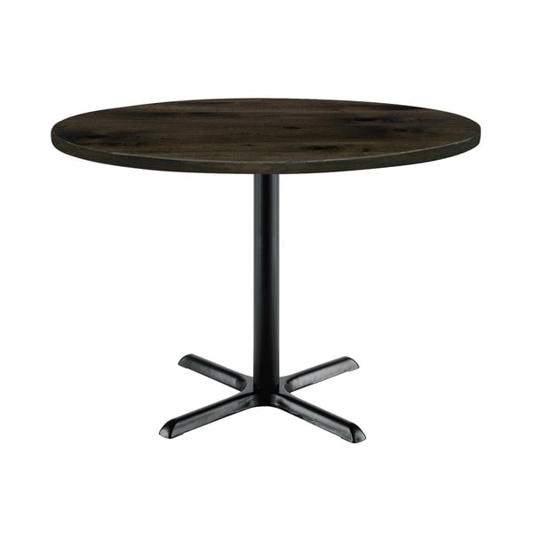 KFI Round Top Multipurpose Table, Black X Base, Standard Height