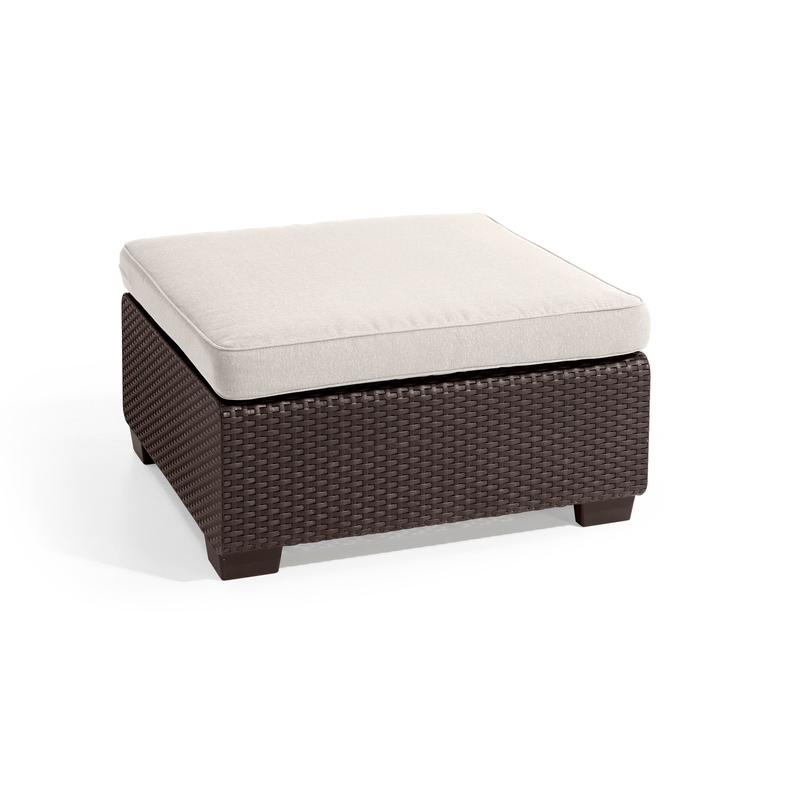 Shop Keter Sapporo All Weather Outdoor Patio Ottoman With