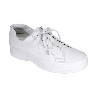 wide white tennis shoes