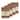 Authentic Hotel and Spa Turkish Cotton Palm Fronds Embroidered Latte Brown 4-piece Washcloth Set
