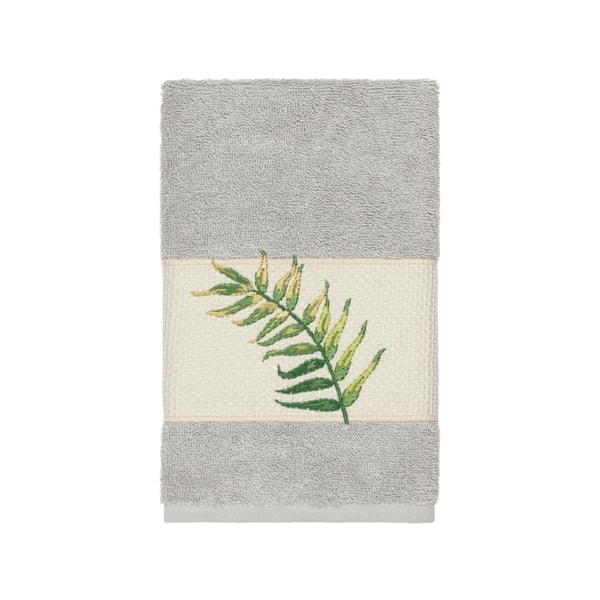 Authentic Hotel and Spa Turkish Cotton Palm Fronds Embroidered