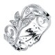 preview thumbnail 2 of 2, 10KT White Gold and Diamond Vintage Antique Style Ring