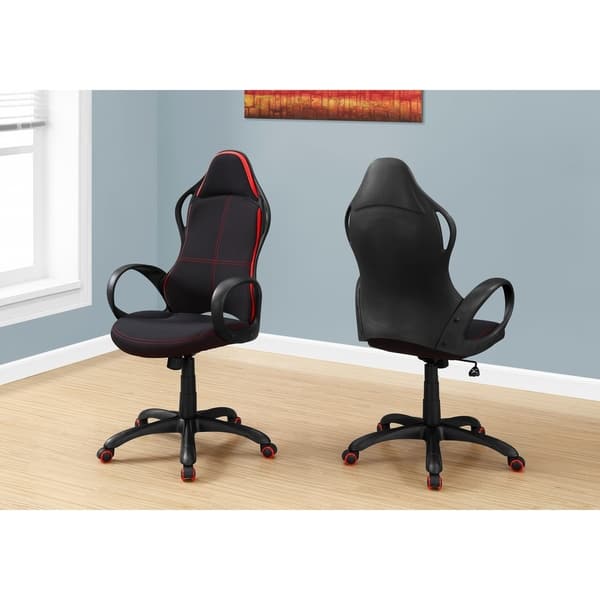 Office Factor Black Mesh High Back Executive Office Chair, Adjustable