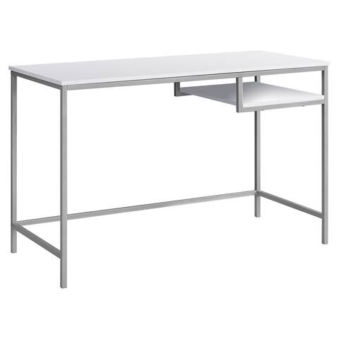 Computer Desk, Home Office, Laptop, 48" Long, Work, Metal, Laminate, Contemporary, Modern