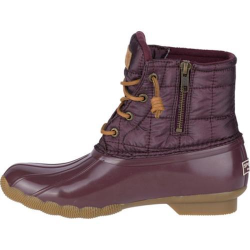 sperry shiny quilted duck boot