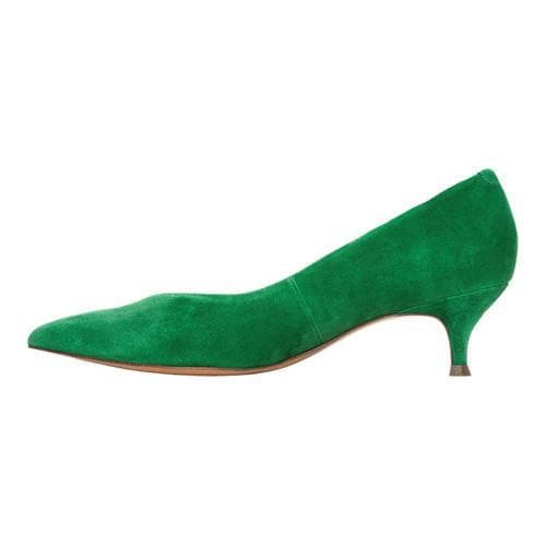 kitten heel green shoes