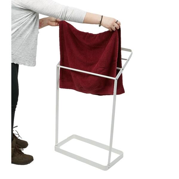 Shop Mind Reader 3 Tier Bath Towel Bar Stand Alone Bathroom Rack