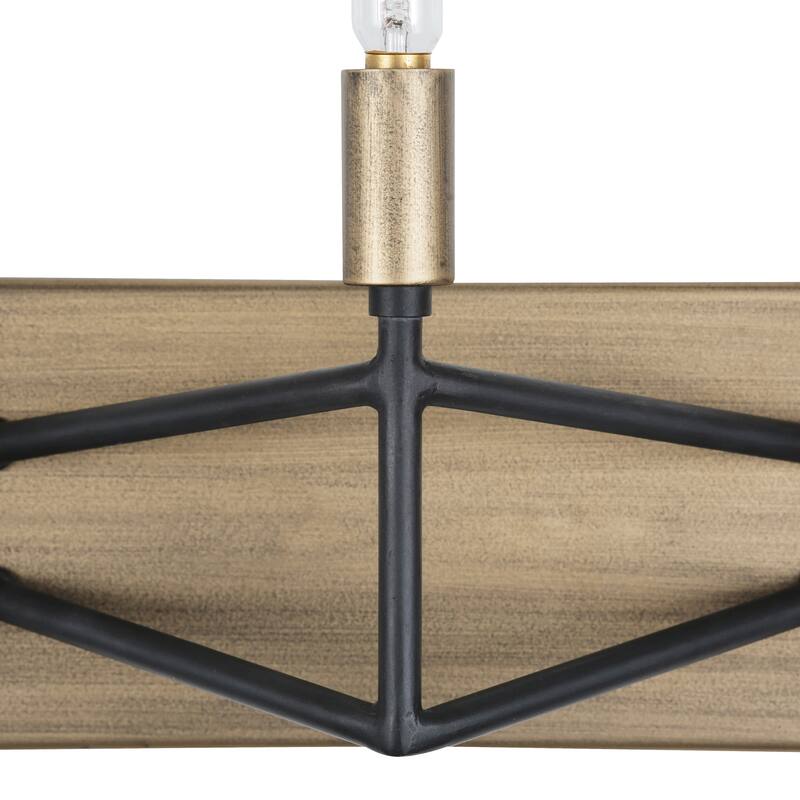 Varaluz Bodie 4-light Havana Gold, Carbon Bath/ Vanity