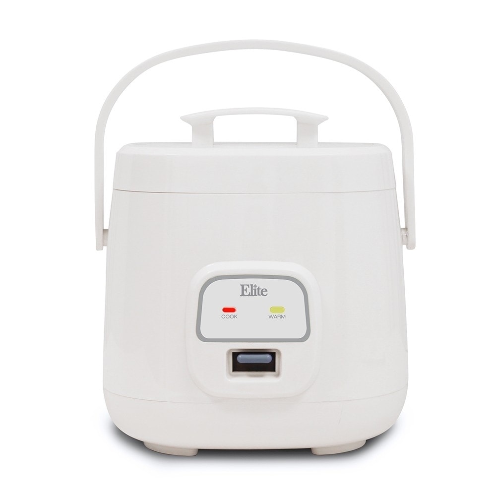 Elite Cuisine ERC-003 Rice Cooker, 6 Cup, White