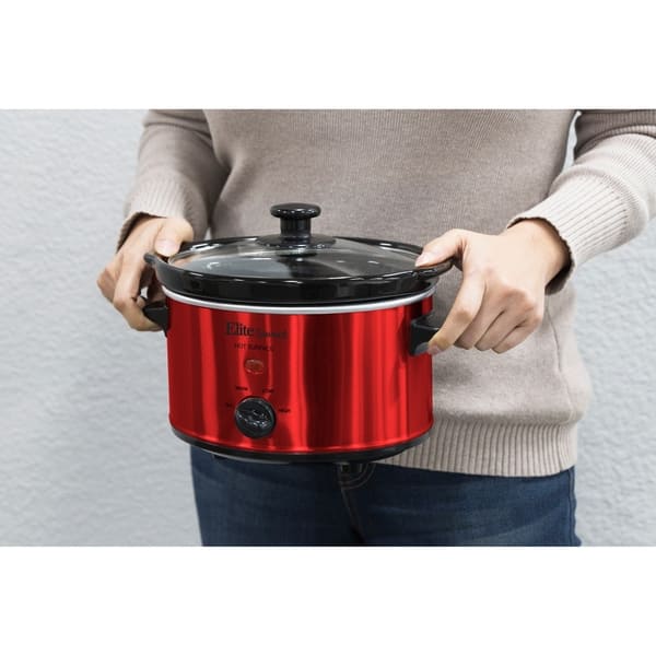 Elite Gourmet 3-Quart Slow Cooker - Black